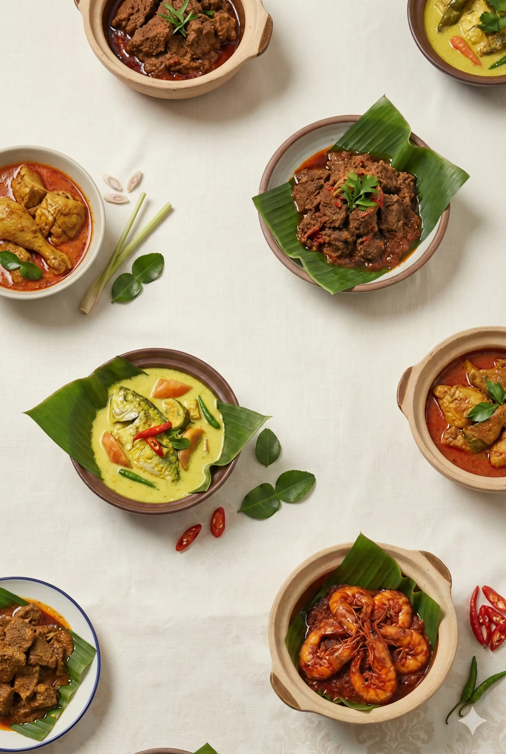 Delicious Malaysian home-cooked family meal